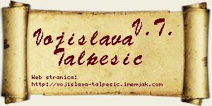 Vojislava Talpešić vizit kartica